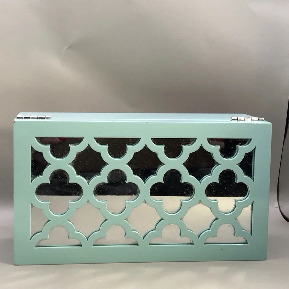 Max Studio Aquamarine Colored Jewelry Box 9